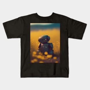 Sad Little Bot Kids T-Shirt
